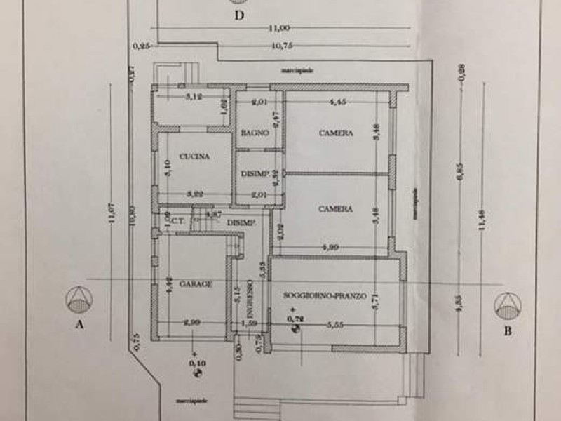 planimetria - Villa singola in vendita a Pietrasanta