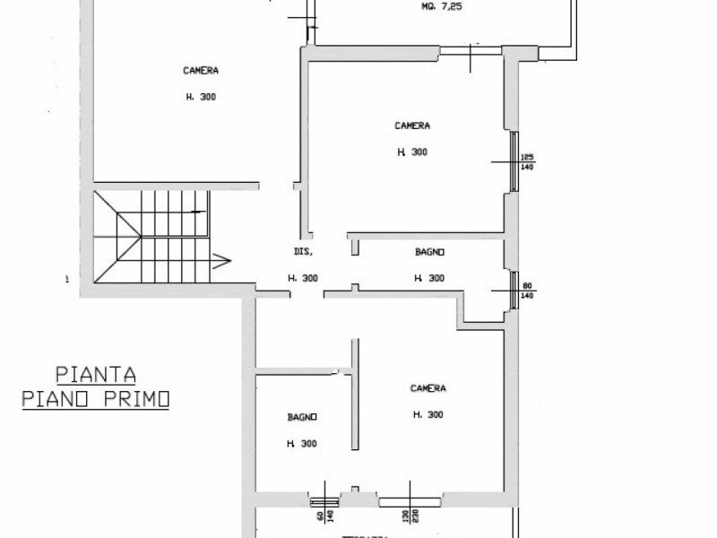 planimetria - Bifamiliare in vendita a Pietrasanta