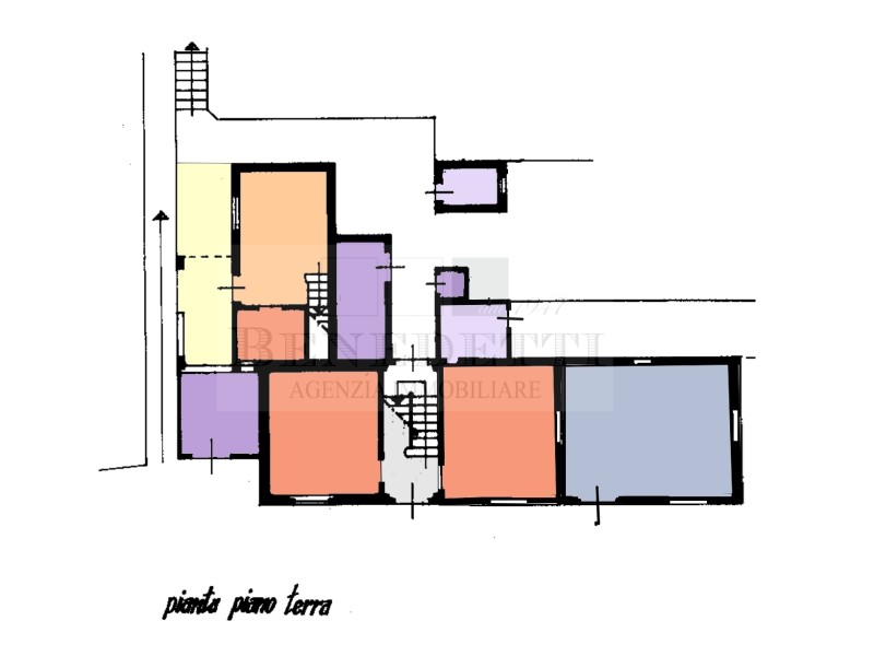 planimetria - Villetta a schiera in vendita a Pietrasanta