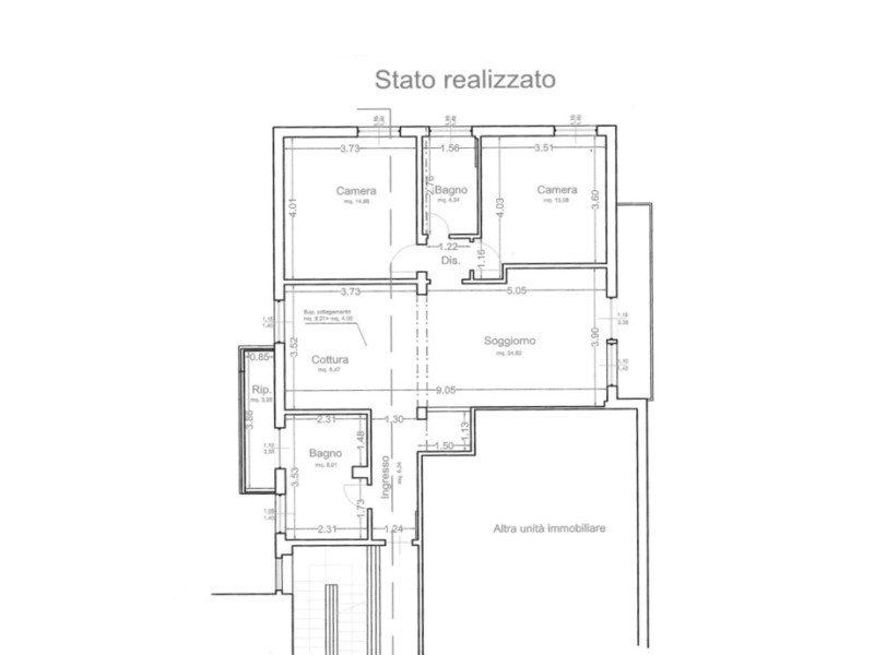 planimetria - Appartamento in vendita a Camaiore