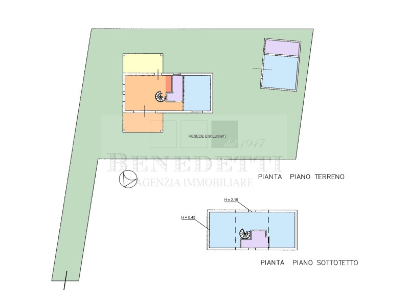 planimetria - Terratetto in vendita a Pietrasanta