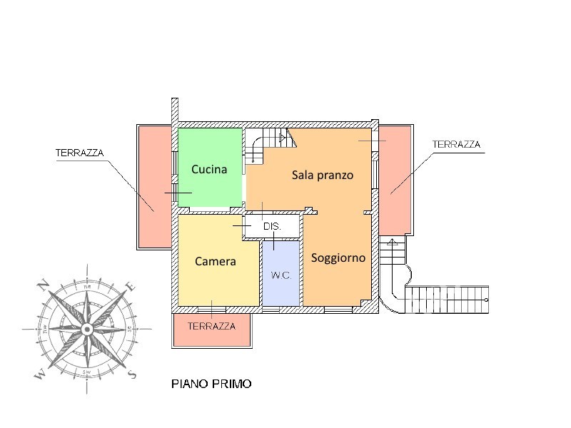 planimetria - Appartamento in vendita a Massa