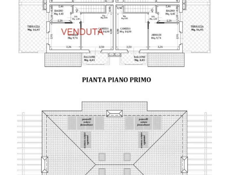 planimetria - Bifamiliare in vendita a Camaiore