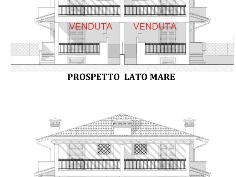 planimetria - Bifamiliare in vendita a Camaiore