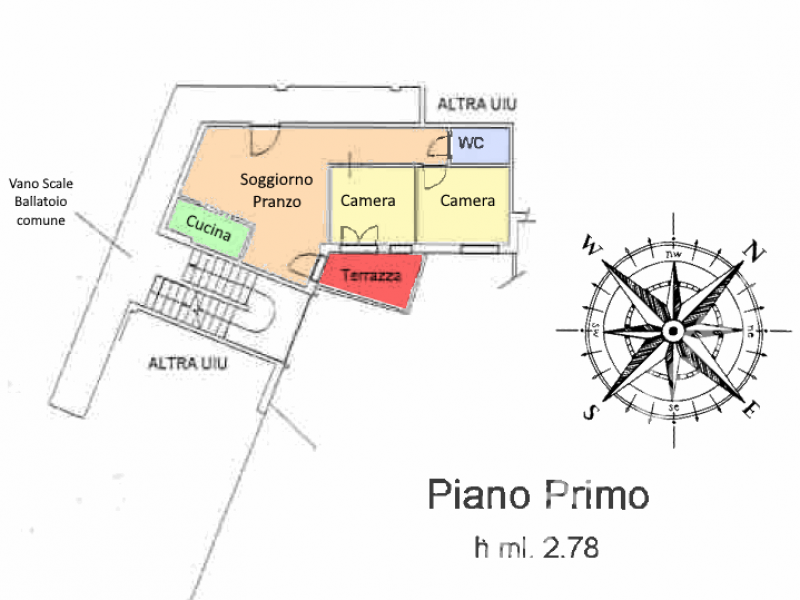 planimetria - Appartamento in vendita a Massa