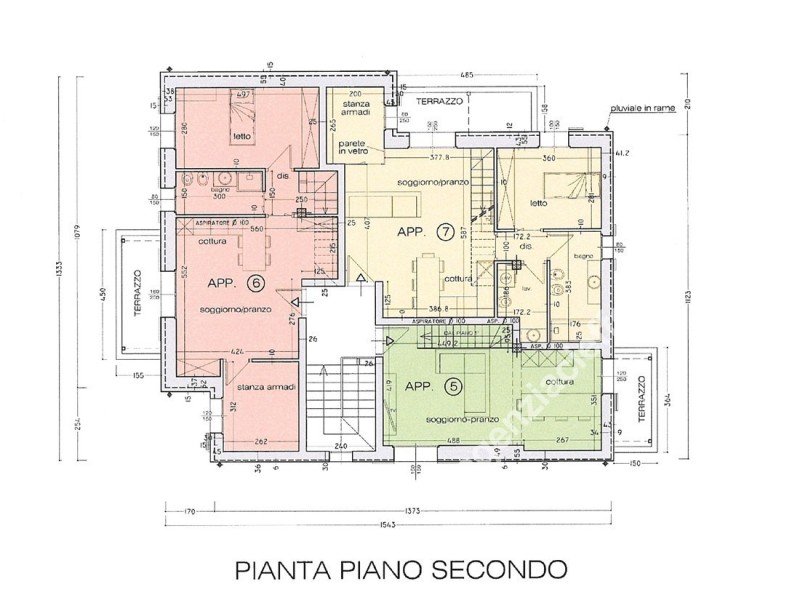 planimetria - Appartamento in vendita a Massa