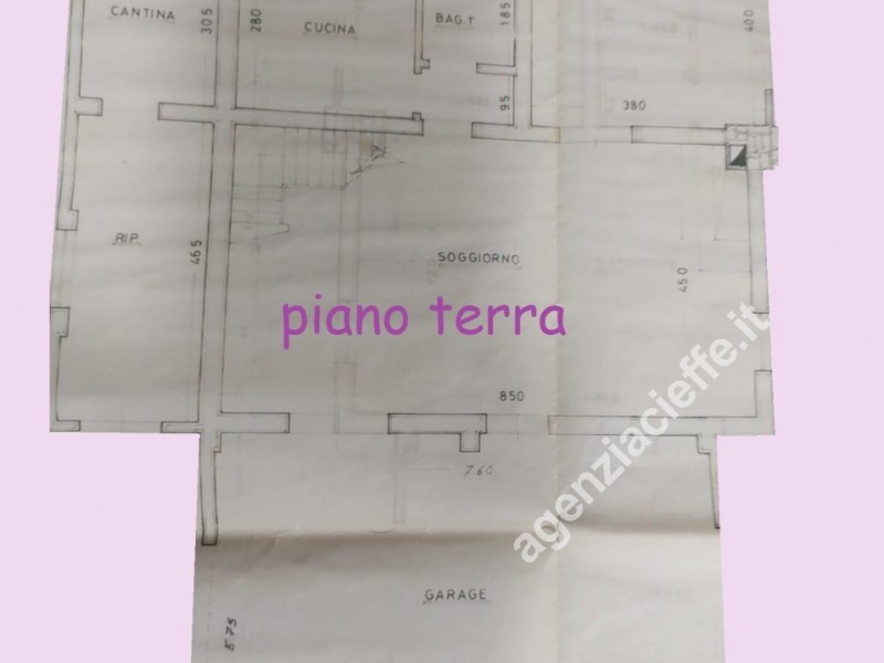 planimetria - Villa singola in vendita a Montignoso