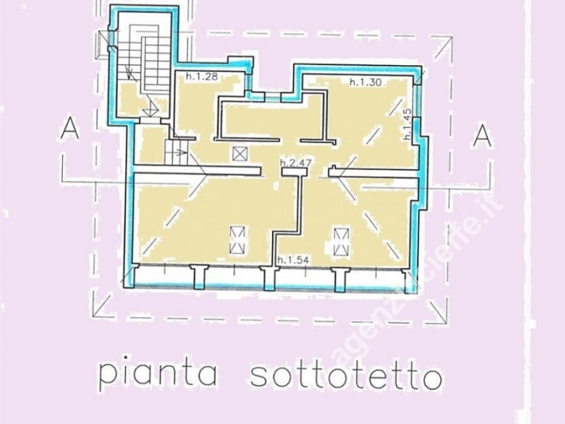 planimetria - Villa singola in vendita a Massa