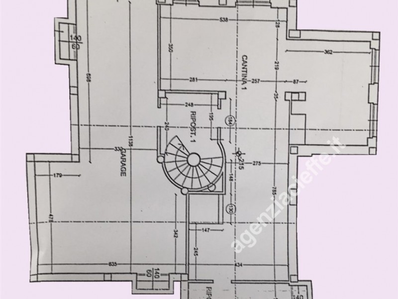 planimetria - Villa singola in vendita a Montignoso