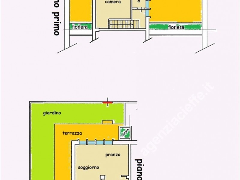 planimetria - Bifamiliare in vendita a Montignoso