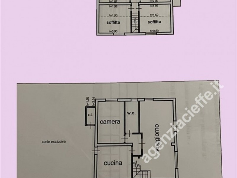 planimetria - Villa singola in vendita a Montignoso