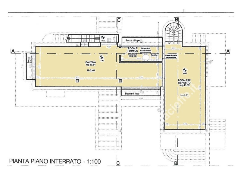 planimetria - Terreno in vendita a Montignoso