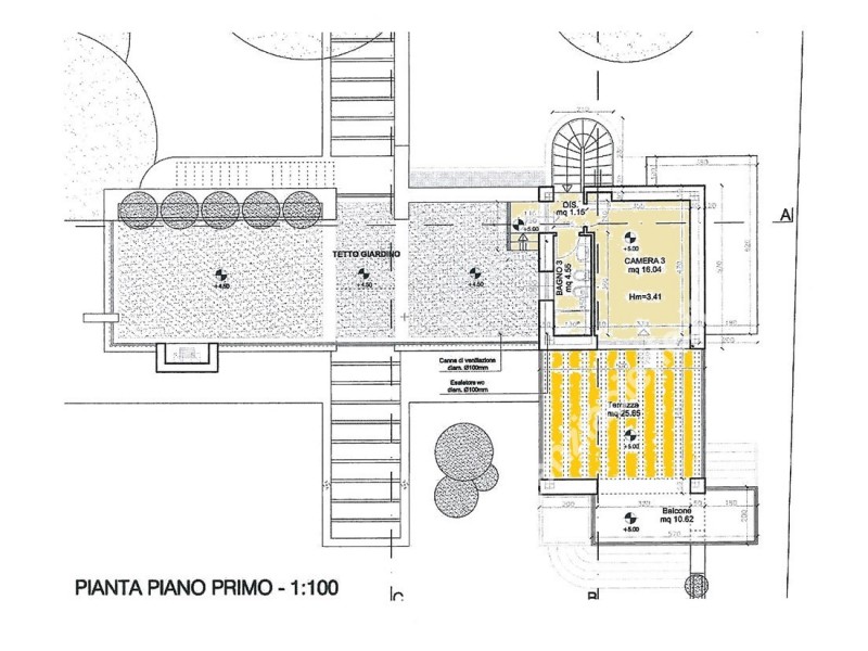 planimetria - Terreno in vendita a Montignoso