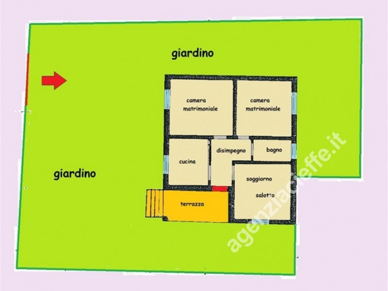 planimetria - Bifamiliare in vendita a Massa