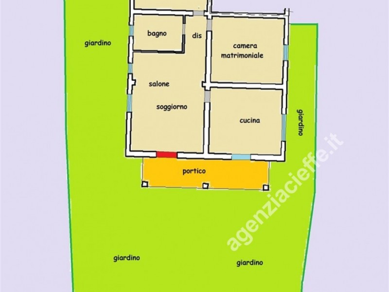 planimetria - Bifamiliare in vendita a Massa