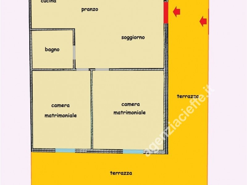 planimetria - Appartamento in vendita a Massa