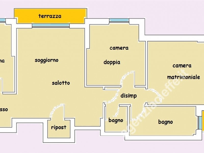 planimetria - Appartamento in vendita a Massa