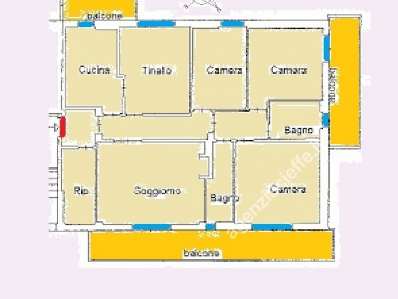 planimetria - Appartamento in vendita a Massa