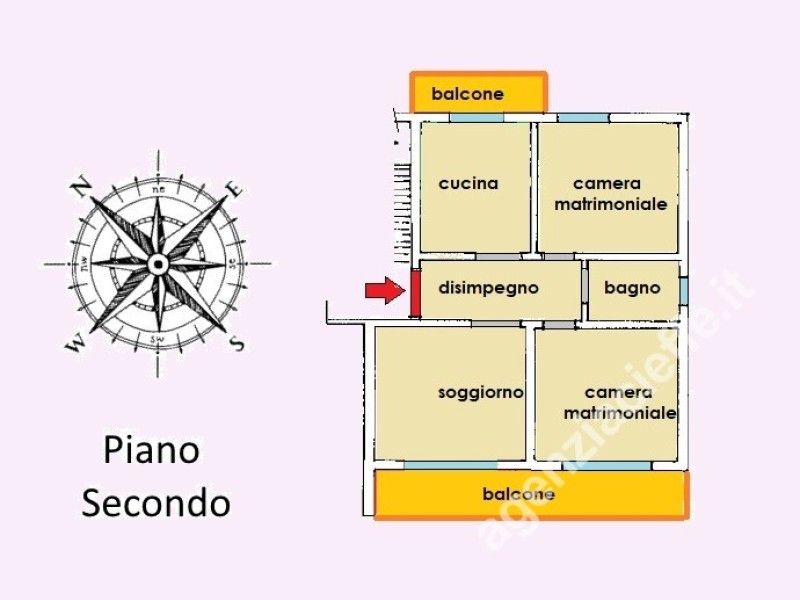 planimetria - Appartamento in vendita a Massa