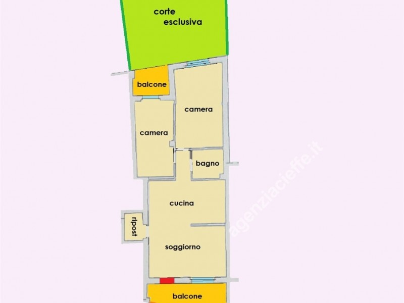 planimetria - Appartamento in vendita a Montignoso