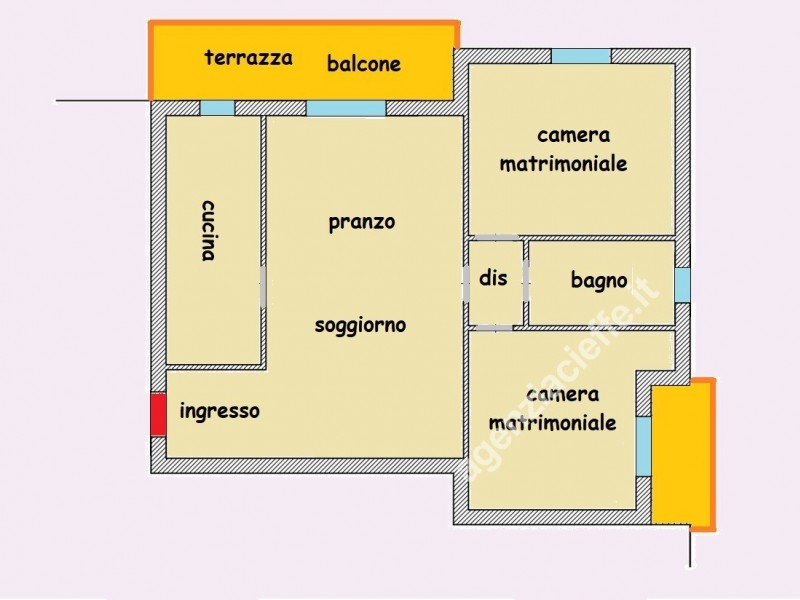 planimetria - Appartamento in vendita a Massa