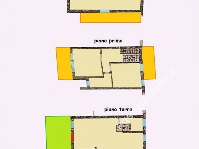 planimetria - Villetta a schiera in vendita a Massa