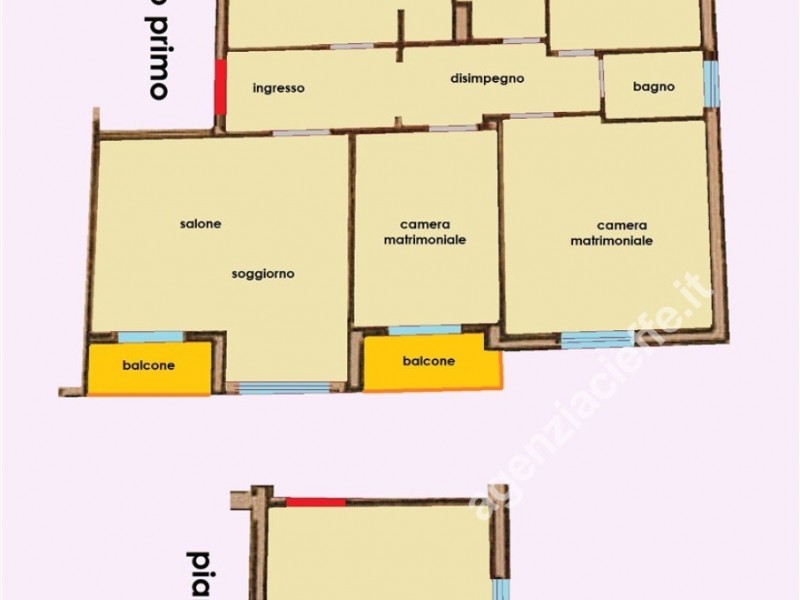 planimetria - Appartamento in vendita a Massa