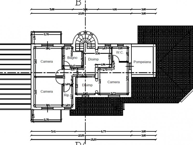 planimetria - Villa singola in vendita a Camaiore