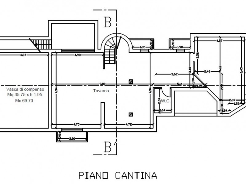 planimetria - Villa singola in vendita a Camaiore