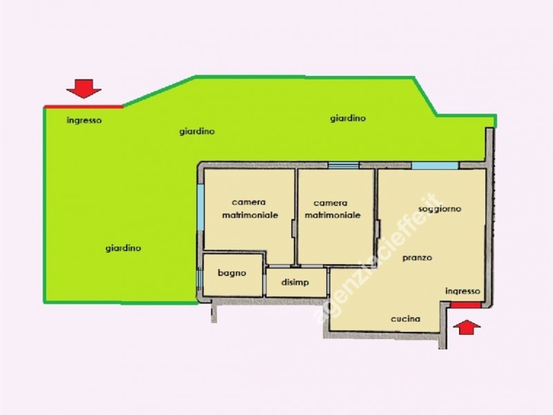 planimetria - Appartamento in vendita a Massa