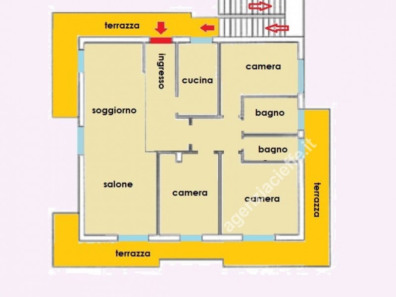 planimetria - Bifamiliare in vendita a Massa