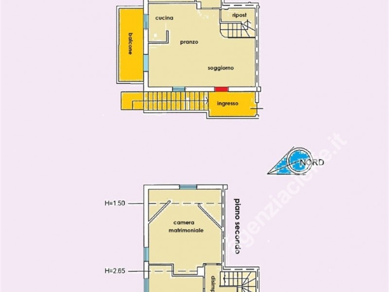 planimetria - Appartamento in vendita a Massa