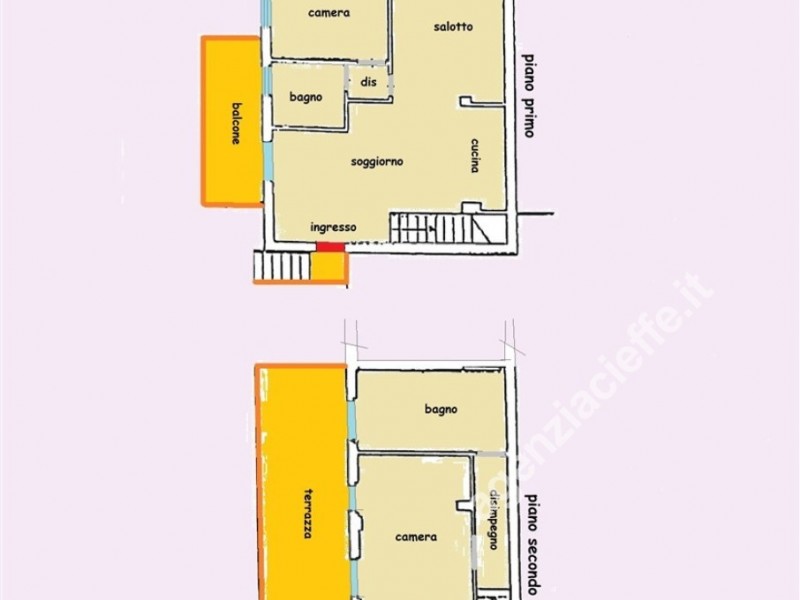 planimetria - Appartamento in vendita a Massa