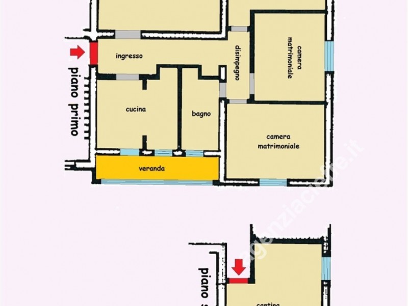 planimetria - Appartamento in vendita a Massa