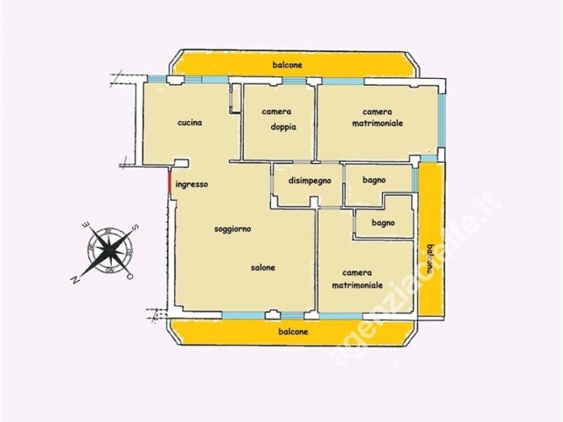 planimetria - Appartamento in vendita a Massa