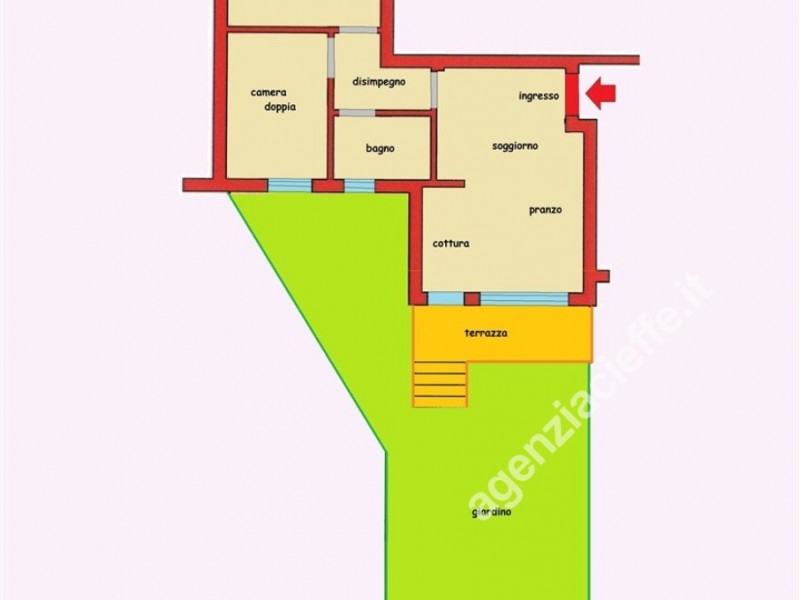 planimetria - Appartamento in vendita a Massa