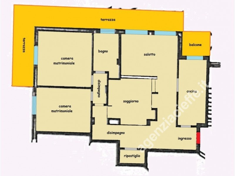 planimetria - Appartamento in vendita a Massa