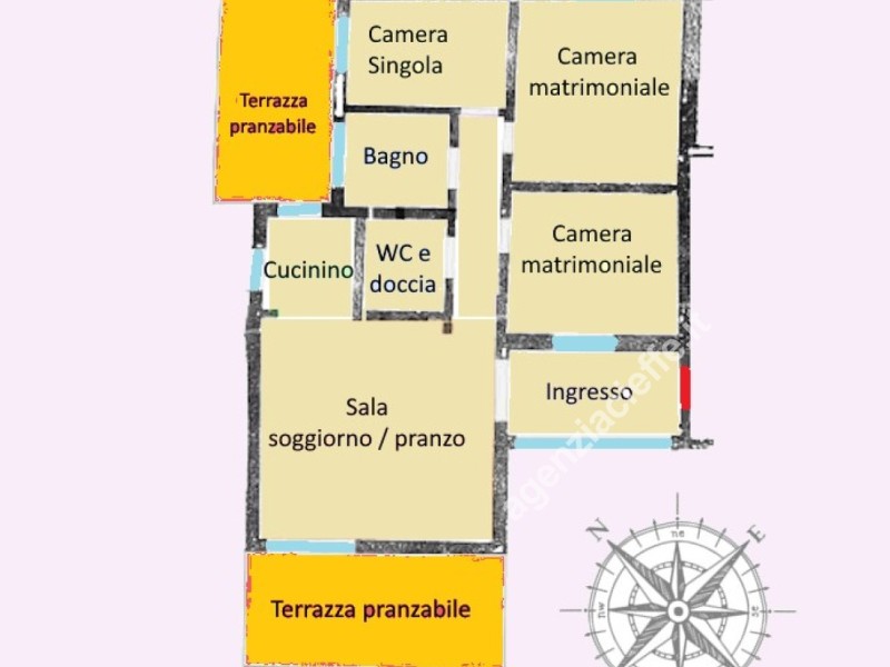 planimetria - Appartamento in vendita a Massa