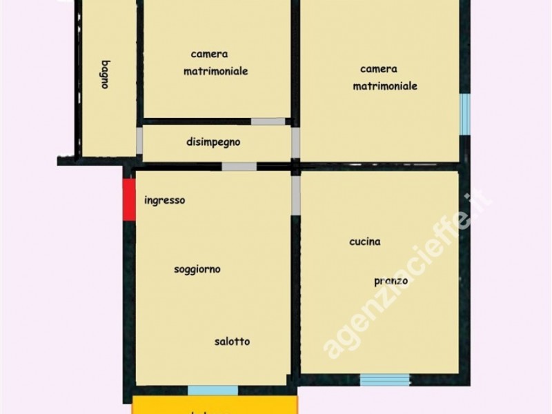 planimetria - Appartamento in vendita a Massa