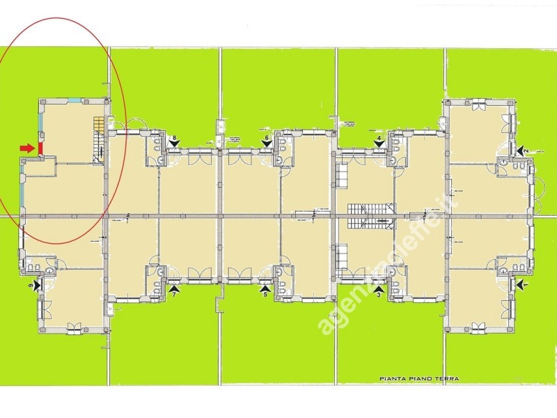 planimetria - Villetta a schiera in vendita a Montignoso