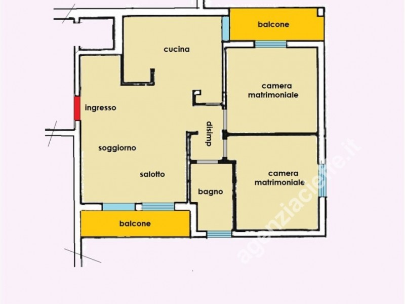 planimetria - Appartamento in vendita a Massa