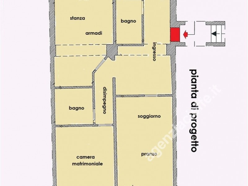 planimetria - Appartamento in vendita a Massa