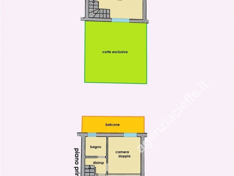 planimetria - Villetta a schiera in vendita a Massa