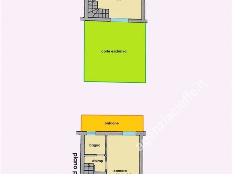 planimetria - Villetta a schiera in vendita a Massa