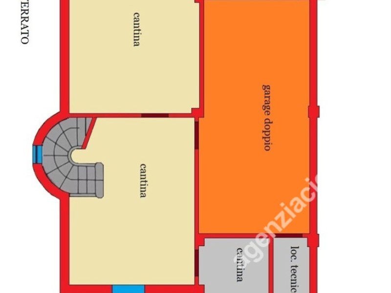 planimetria - Bifamiliare in vendita a Massa