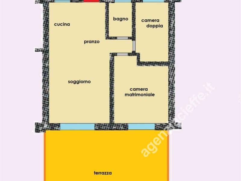 planimetria - Appartamento in vendita a Massa