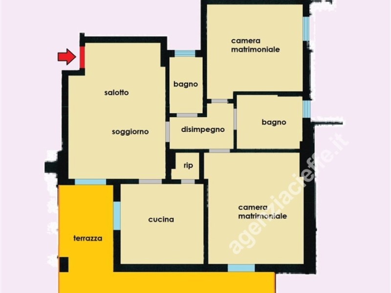 planimetria - Appartamento in vendita a Massa