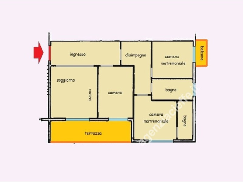 planimetria - Appartamento in vendita a Massa