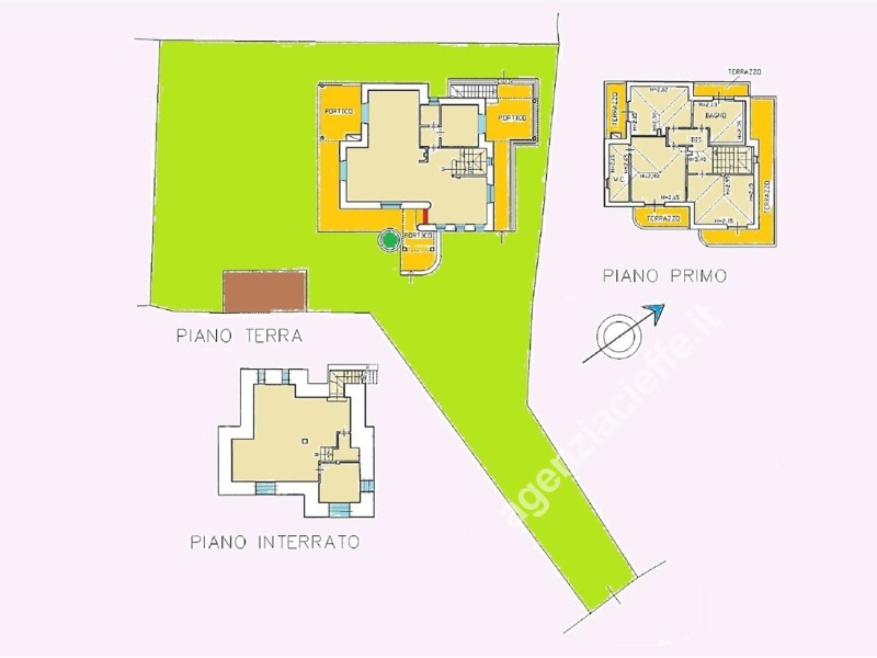 planimetria - Villa singola in vendita a Massa