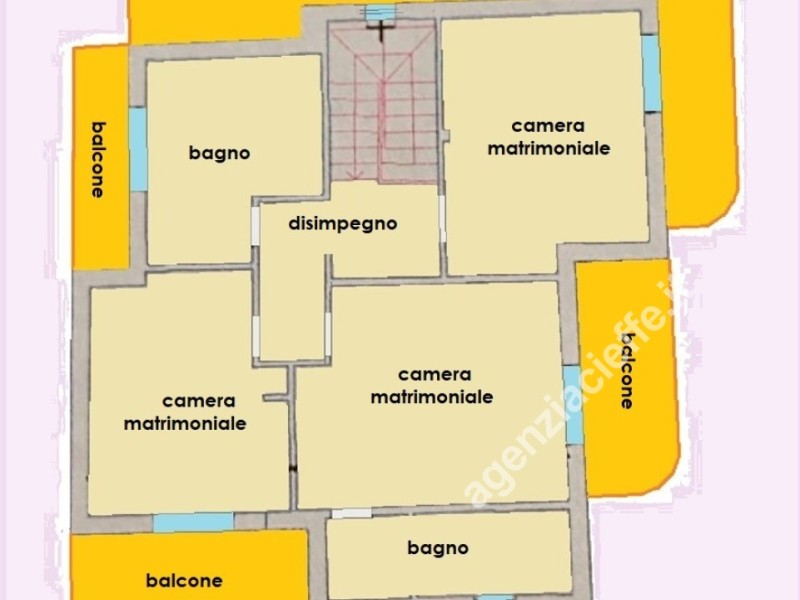 planimetria - Villa singola in vendita a Massa